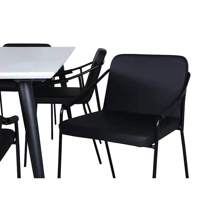 Matgrupp Venture Home Jolie med 6 Tjärö Stolar