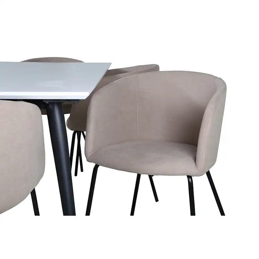 Matgrupp Venture Home Jolie med 6 Bergen Stolar Polyesterlinen