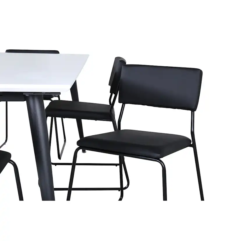 Matgrupp Venture Home Jolie med 6 Kungshamn Stolar Konstläder