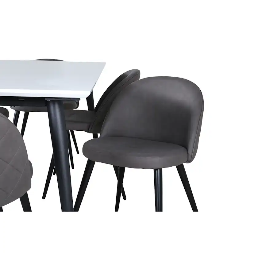 Matgrupp Venture Home Jolie med 6 Valentina Stitcthes Stolar Mikrofiber