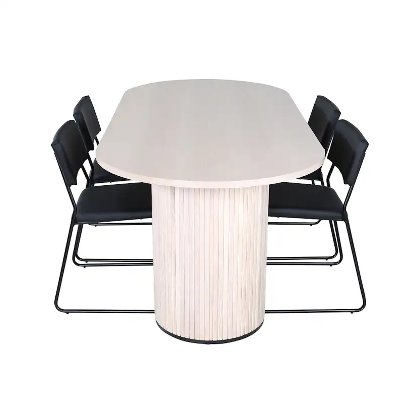 Matgrupp Venture Home Bianca matbord och Kungshamn matstol