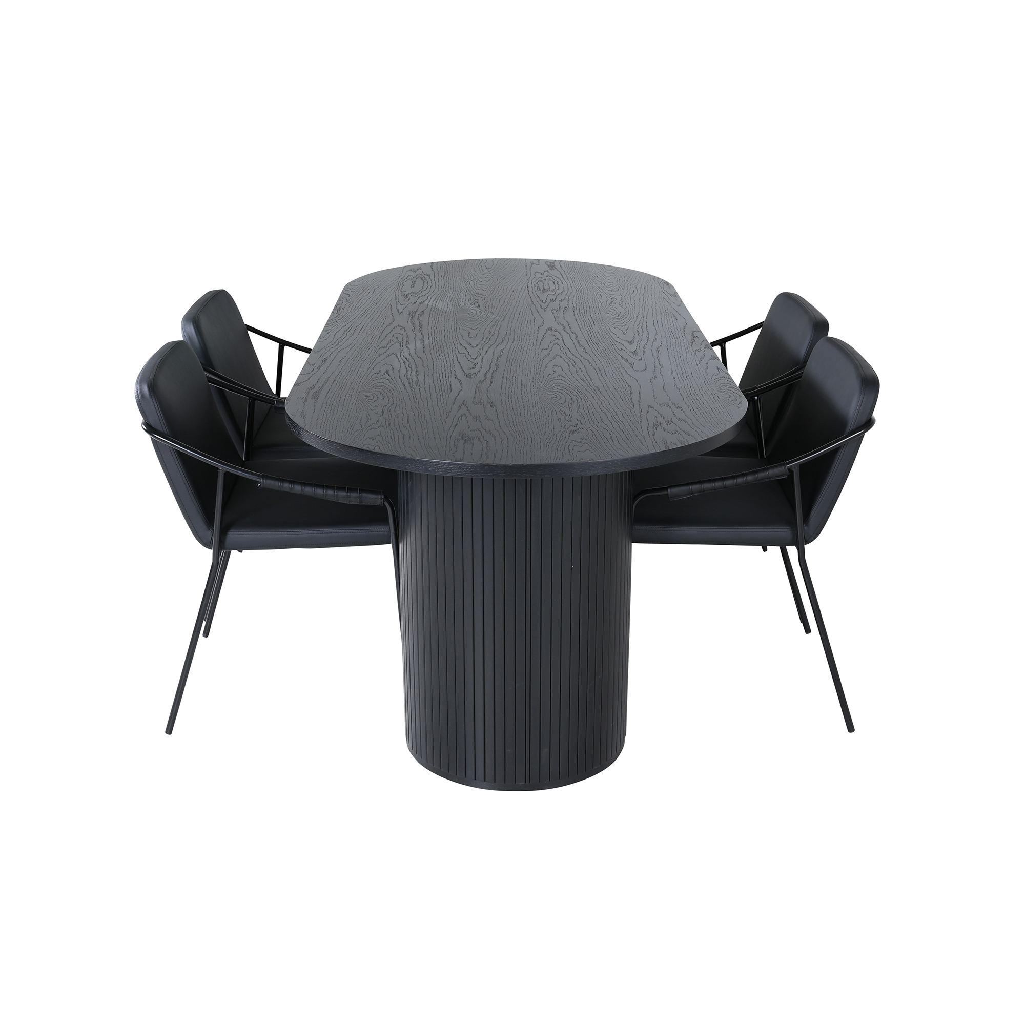 Matgrupp Venture Home med Ovalt Bianca Matbord och 4 Tjärö Matstolar