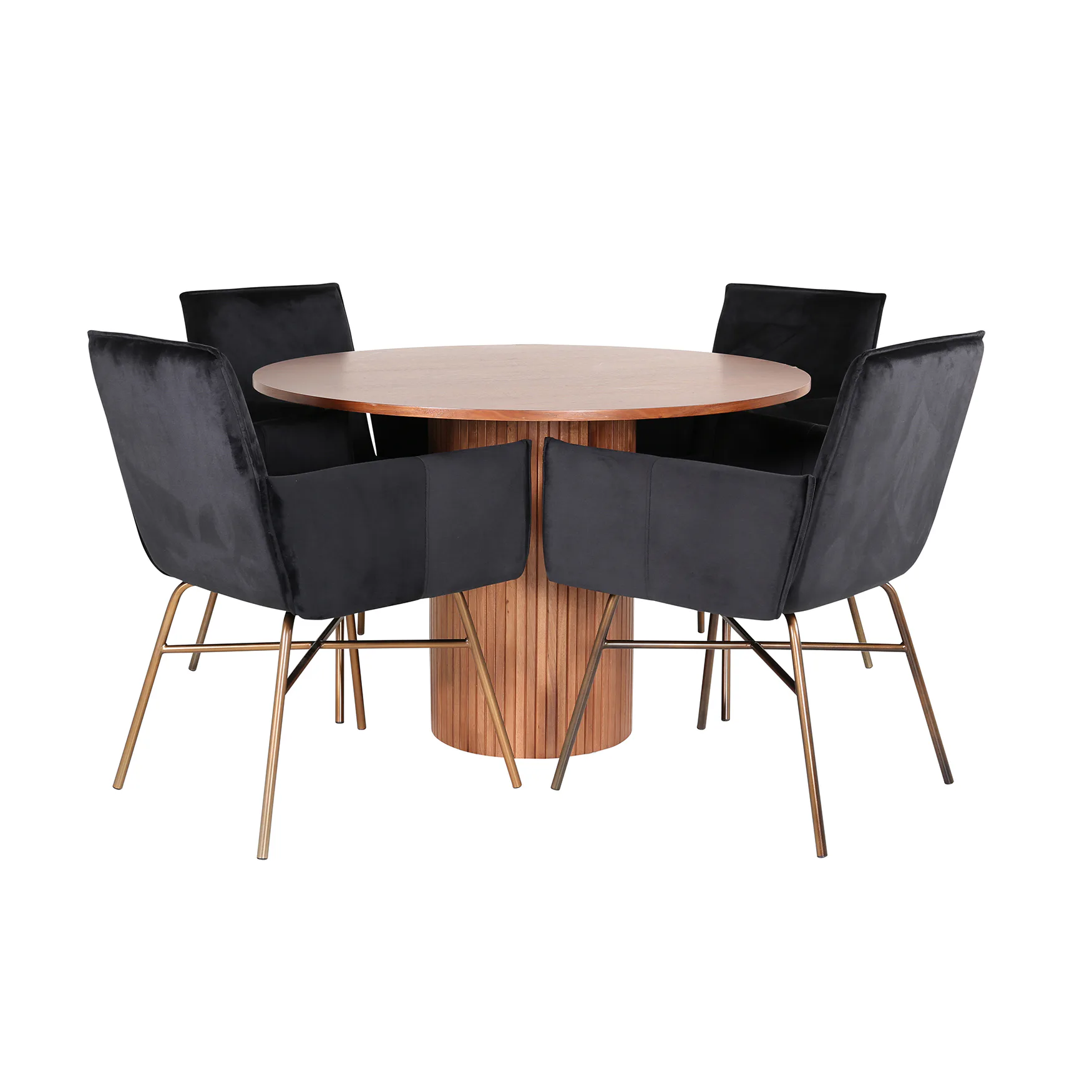 Valnöt/Svart/Koppar