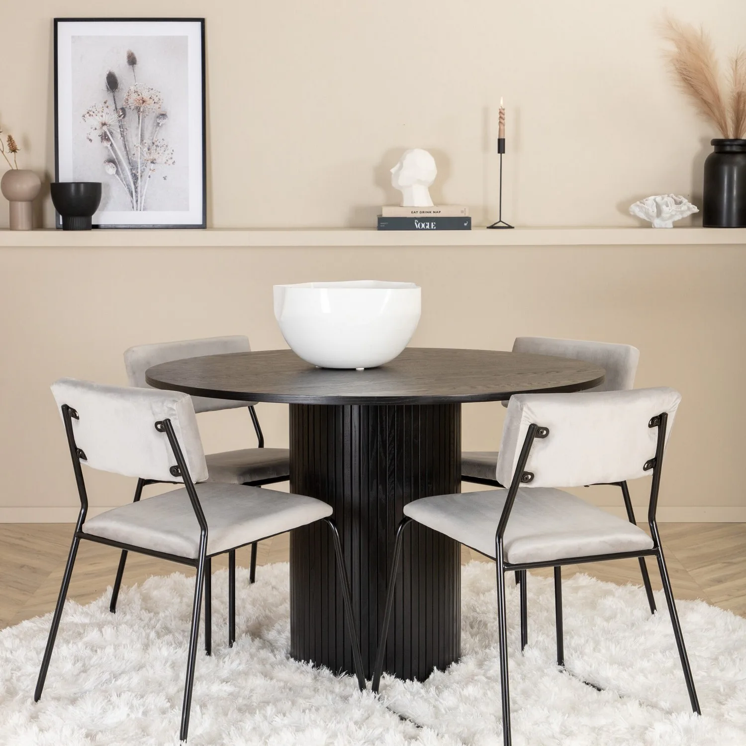 Svart/Ljusgrå/Svart