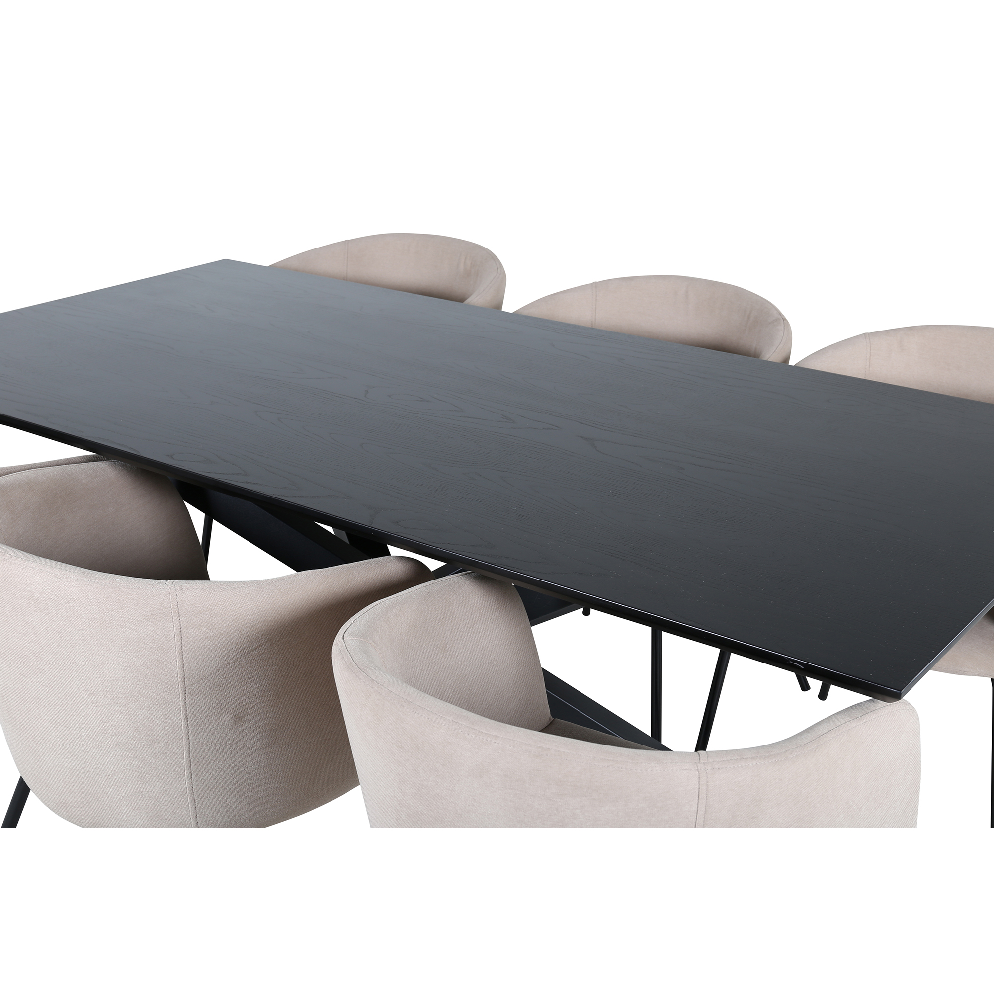 Matgrupp Venture Home med Piata Matbord och 6 Bergen Matstolar