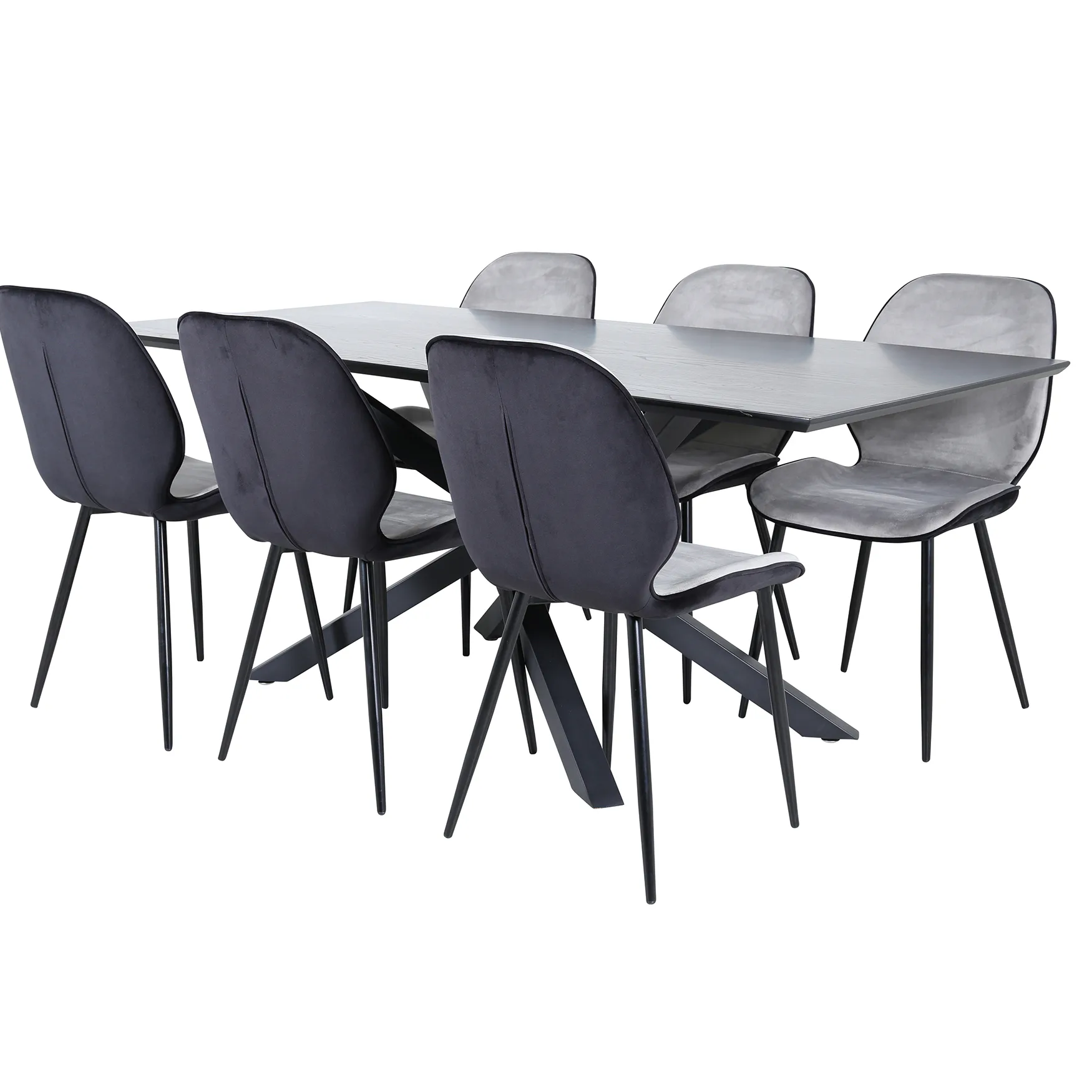 Matgrupp Venture Home med Piata Matbord och 6 Elisa Matstolar