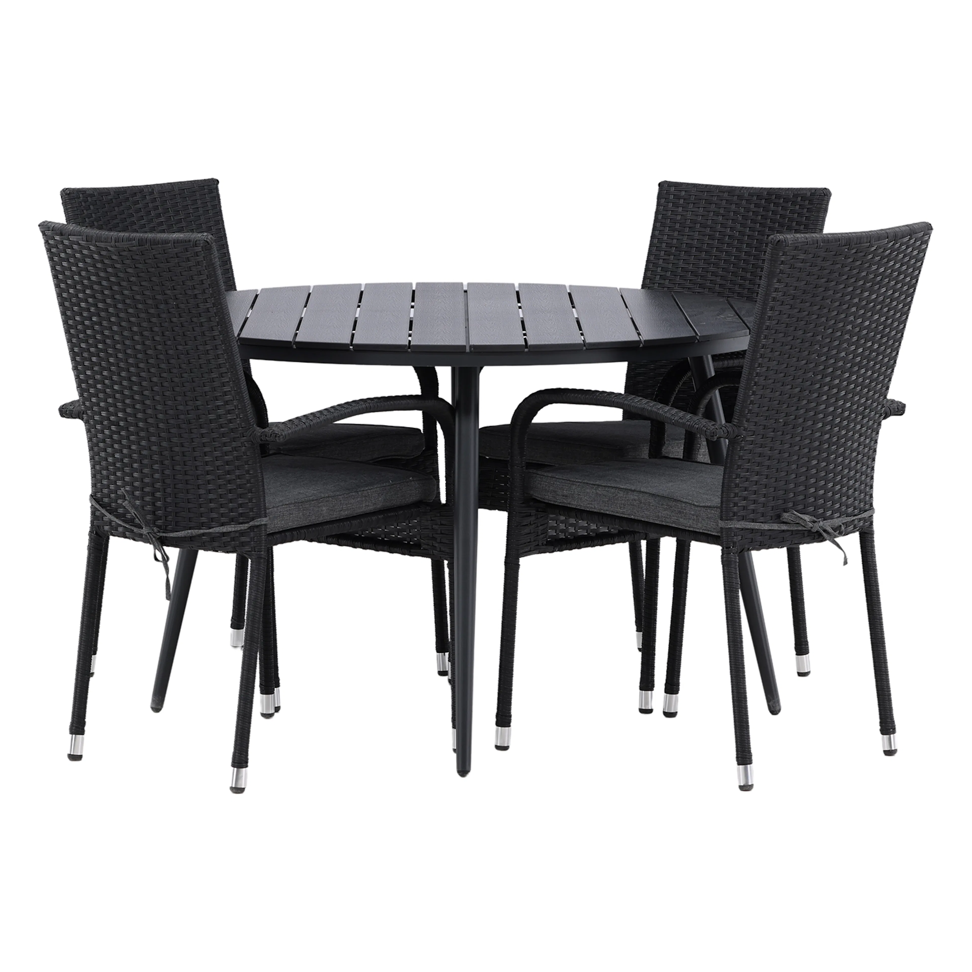 Matgrupp Utomhus Venture Home Break Ø120 med 4 Anna KarmTrädgårdsstolar