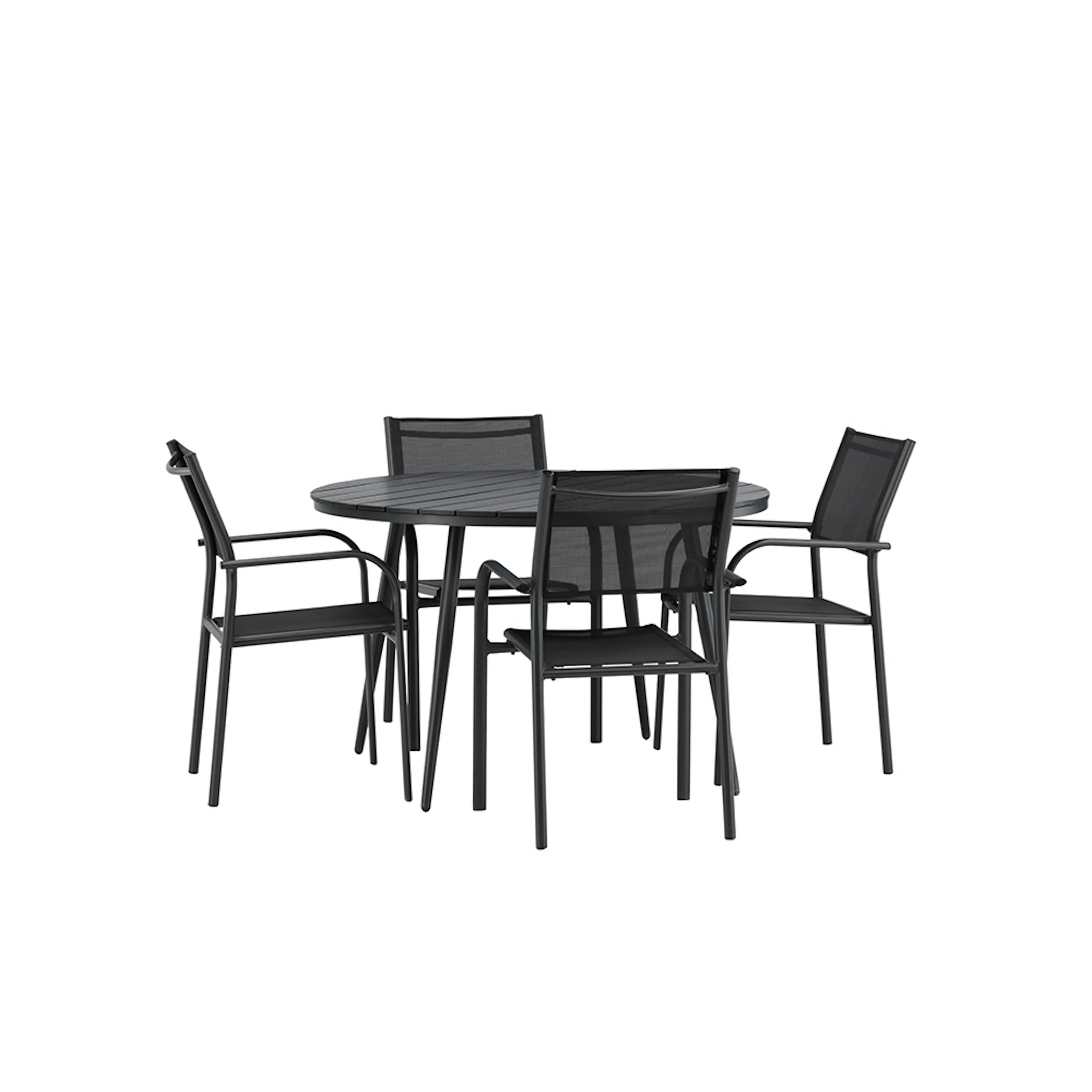 Matgrupp Utomhus Venture Home Break med 4 Santorini Trädgårdsstolar