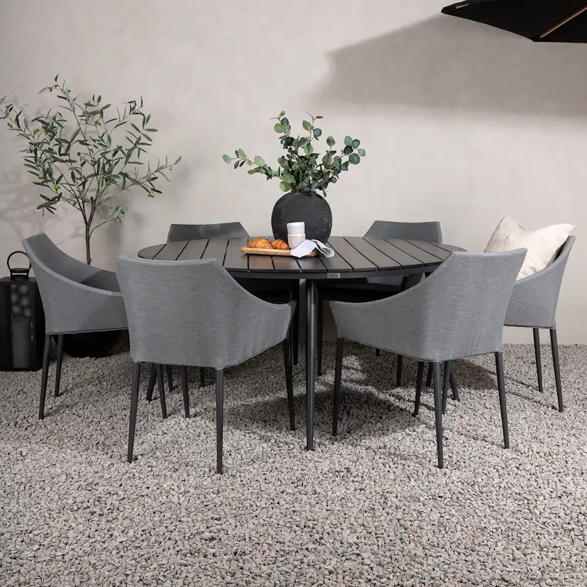 Matgrupp Venture Home Break Ø150 med 6 Spoga Matstolar