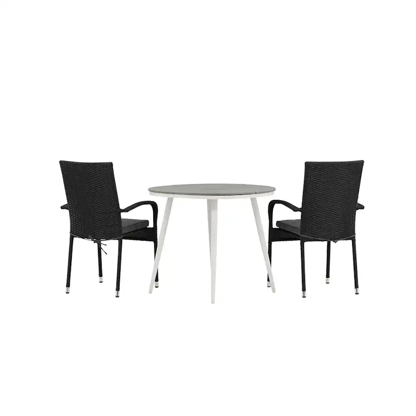 Cafégrupp Venture Home Break Ø90 cm med 2 Anna Stolar