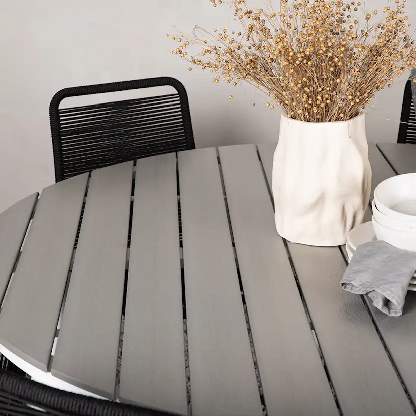 Matgrupp Utomhus Venture Home Break Ø150 cm med 6 Lindos Trädgårdsstolar