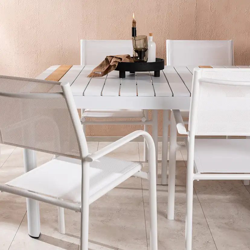 Matgrupp Venture Home Togo med 6 Santorini stolar