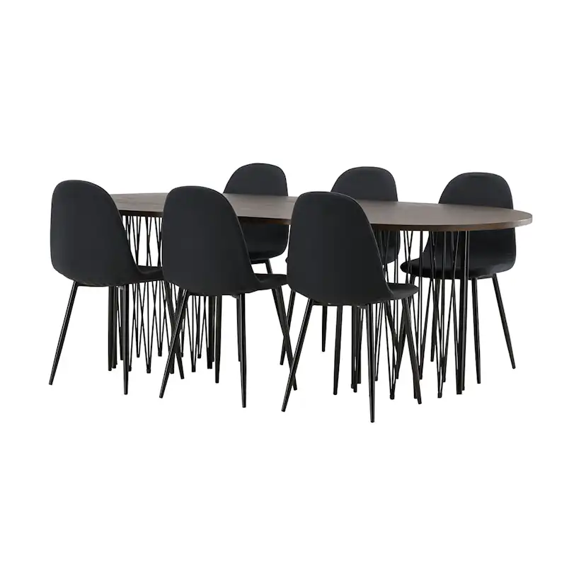 Matgrupp furniture/fashion Stone med 6 Polar Stolar