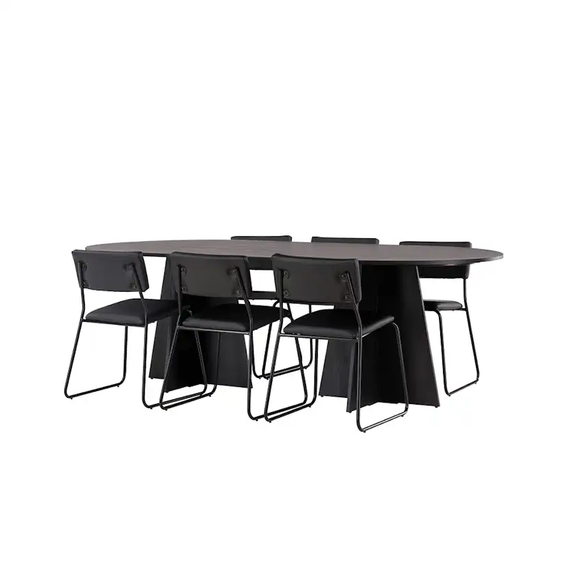 Matgrupp Venture Home Bootcut Oval med 6 Kenth Stolar