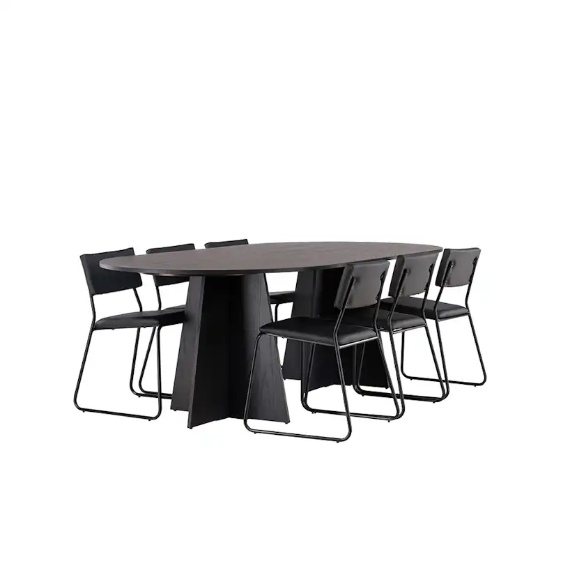 Matgrupp Venture Home Bootcut Oval med 6 Kenth Stolar