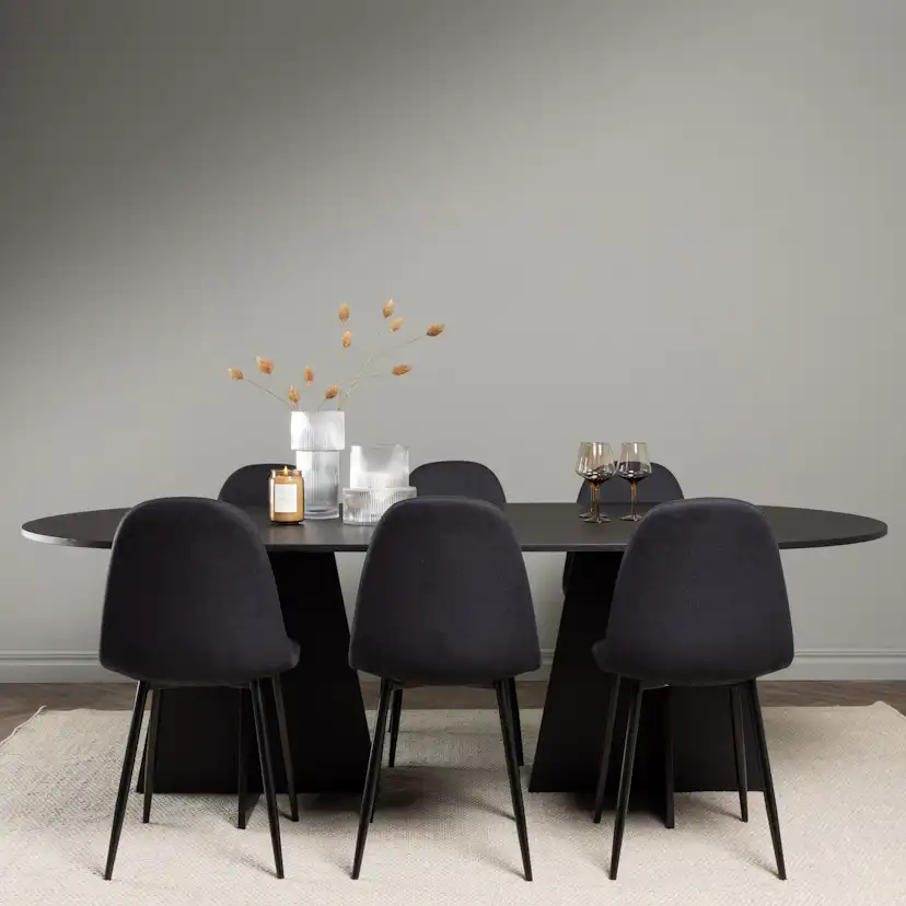 Matgrupp Venture Home Bootcut Oval med 6 Polar Stolar