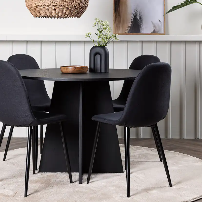 Matgrupp Venture Home Bootcut Ø110 cm med 4 Polar Stolar