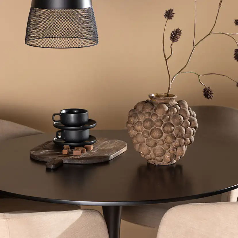 Matgrupp Venture Home Glade Ø 100 cm med 4 Berit Stolar