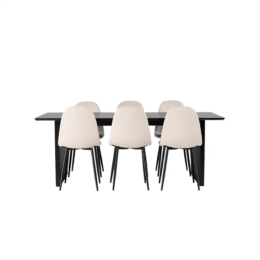 Matgrupp Venture Home Vail med 6 Polar Stolar Sammet