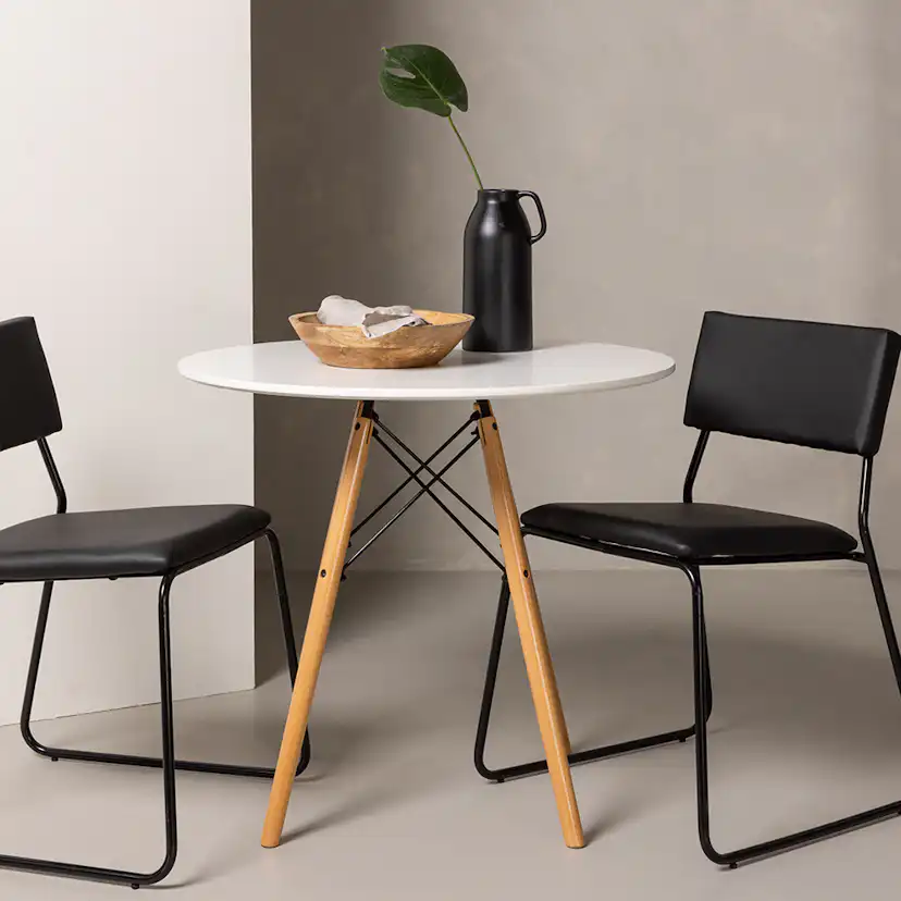 Matgrupp Venture Home Danburi Ø 60 cm med 2 Kenth Stolar