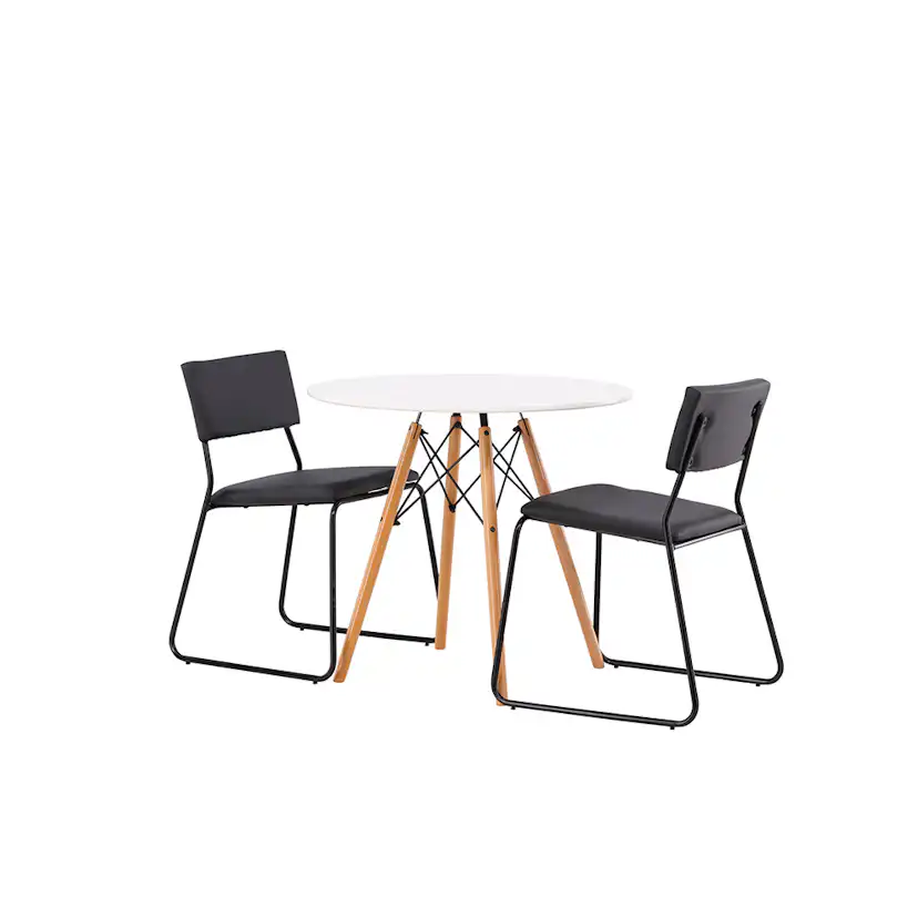 Matgrupp Venture Home Danburi Ø 60 cm med 2 Kenth Stolar