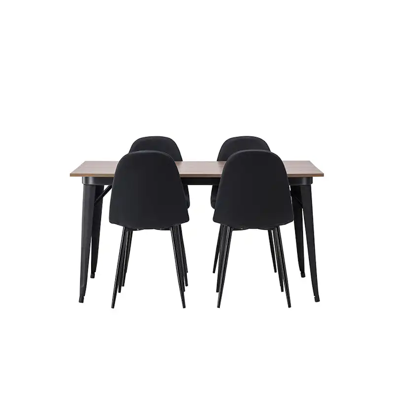 Matgrupp Venture Home Tempe 140 cm med 4 Polar Stolar