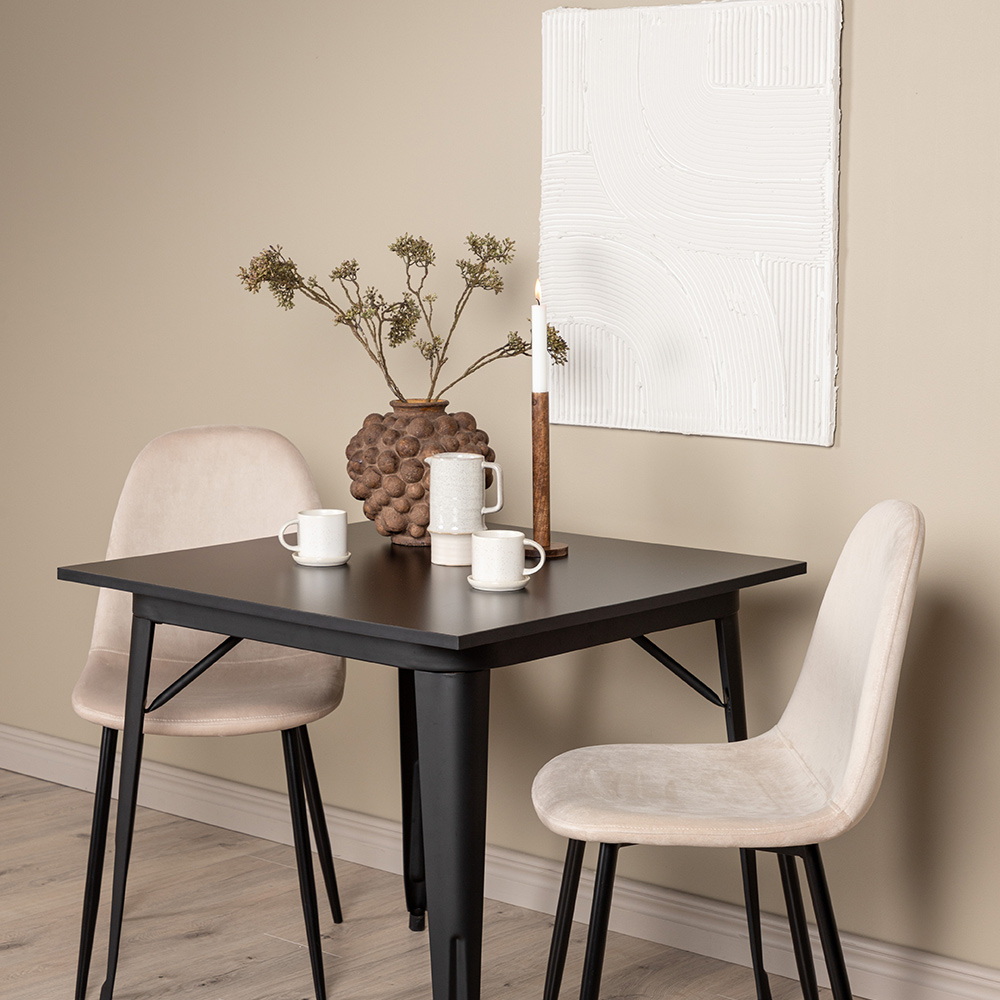 Matgrupp Venture Home Tempe med 2 Polar Stolar Sammet