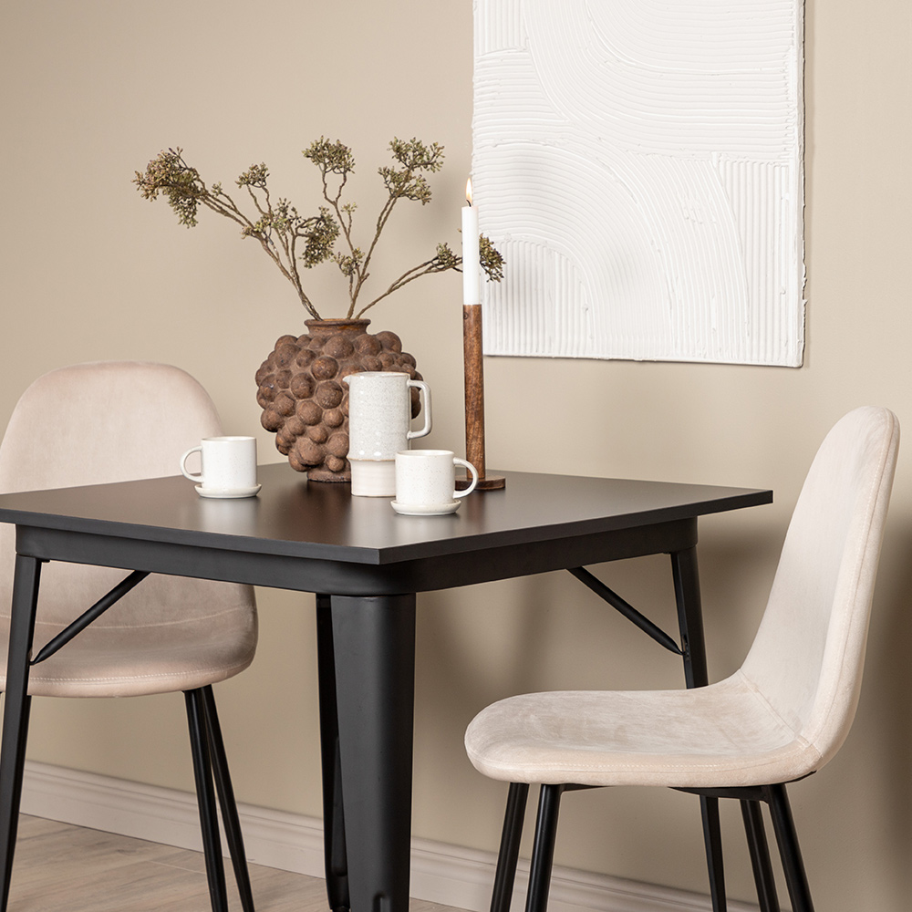 Matgrupp Venture Home Tempe med 2 Polar Stolar Sammet