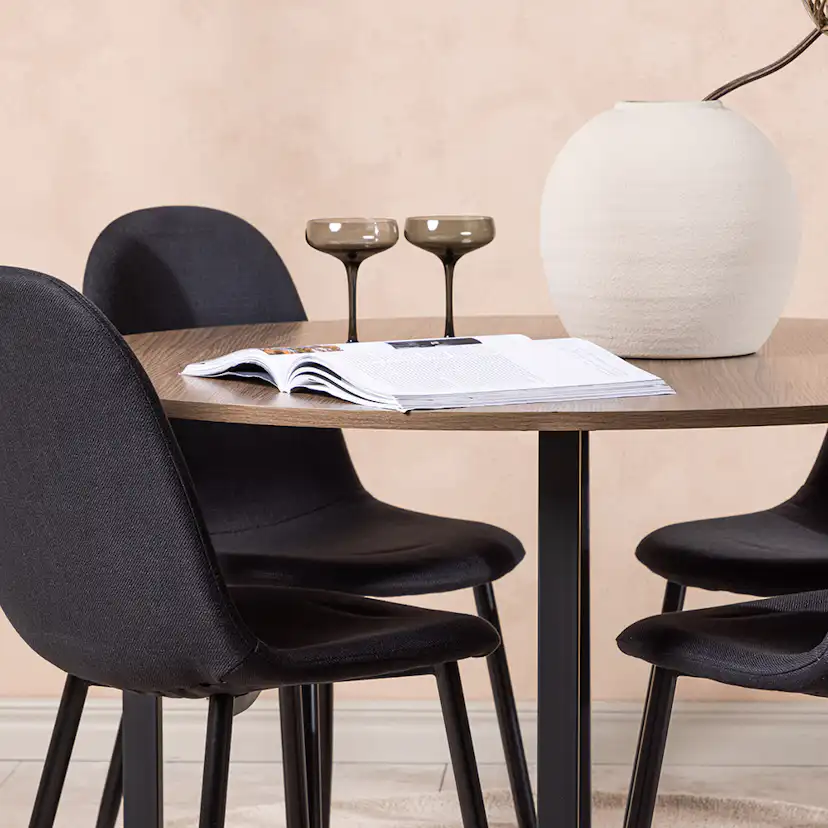 Matgrupp Venture Home Durango Ø 120 cm med 4 Polar Stolar