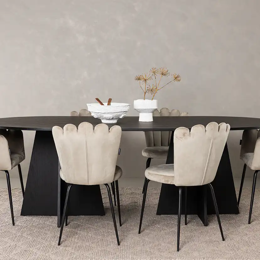 Matgrupp Venture Home Bootcut med 4 Limhamn Light Stolar