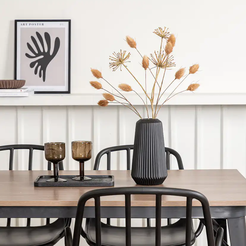 Matgrupp Venture Home Tempe 140 cm med 4 Dyrön Stolar