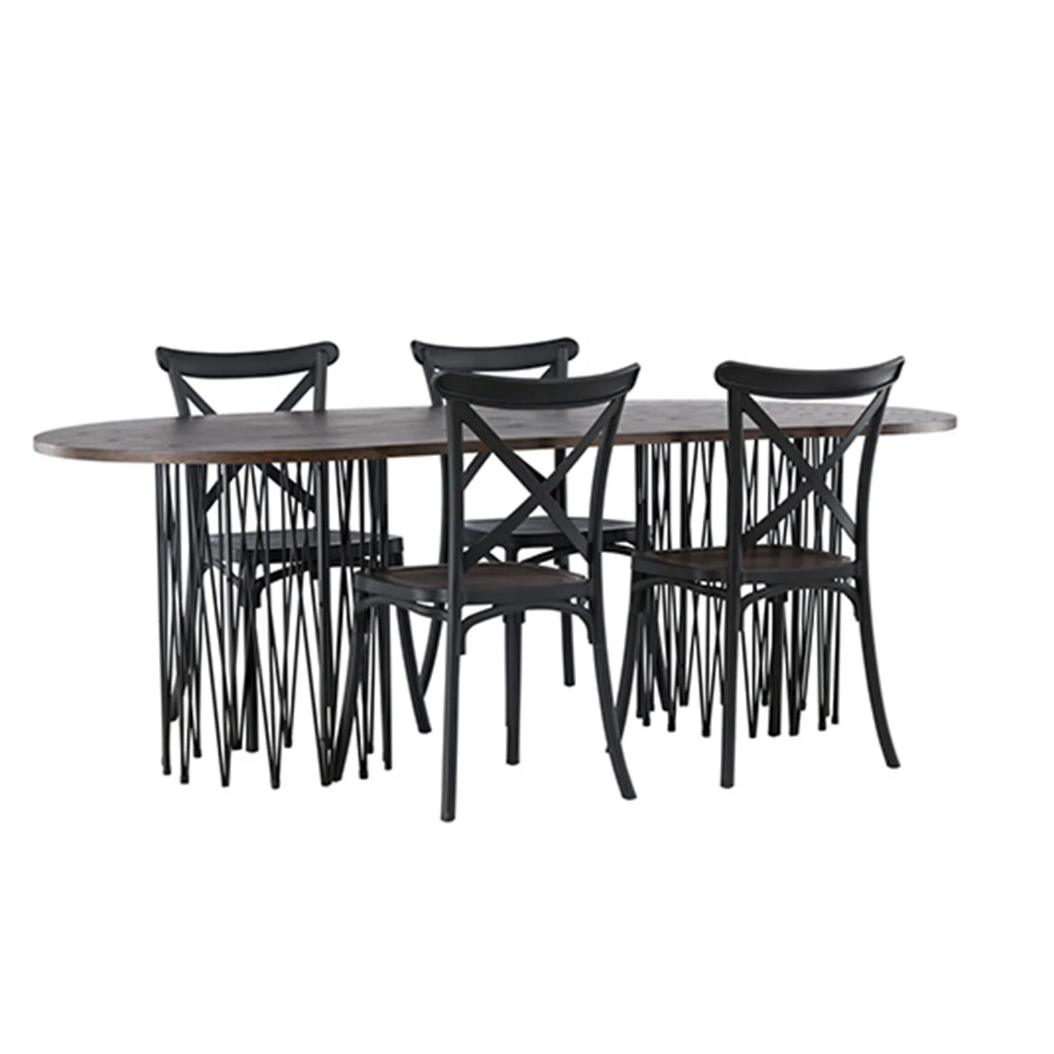 Matgrupp furniture/fashion Stone med 4 Crosett Stolar