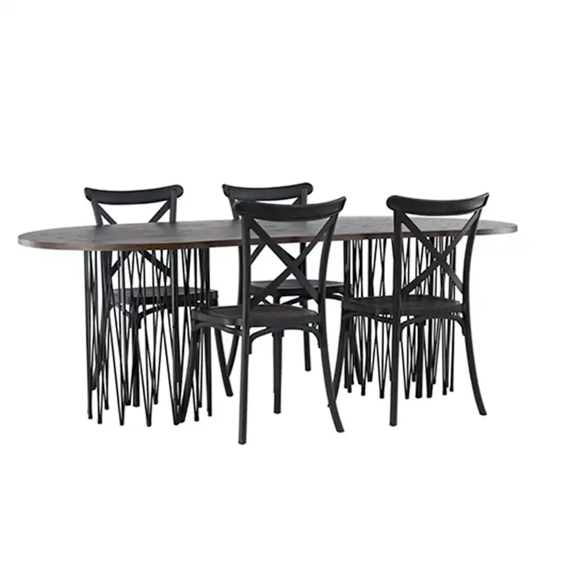 Matgrupp furniture/fashion Stone med 4 Crosett Stolar