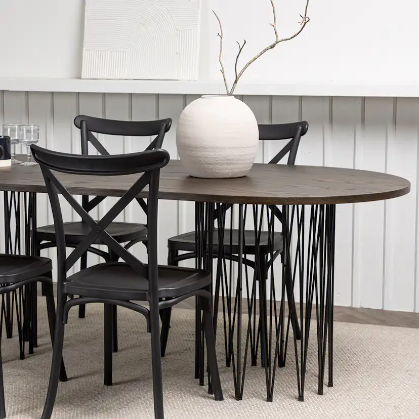 Matgrupp furniture/fashion Stone med 4 Crosett Stolar