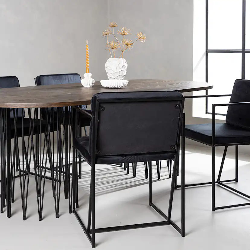 Matgrupp furniture/fashion Stone Oval med 4 Richmond Stolar