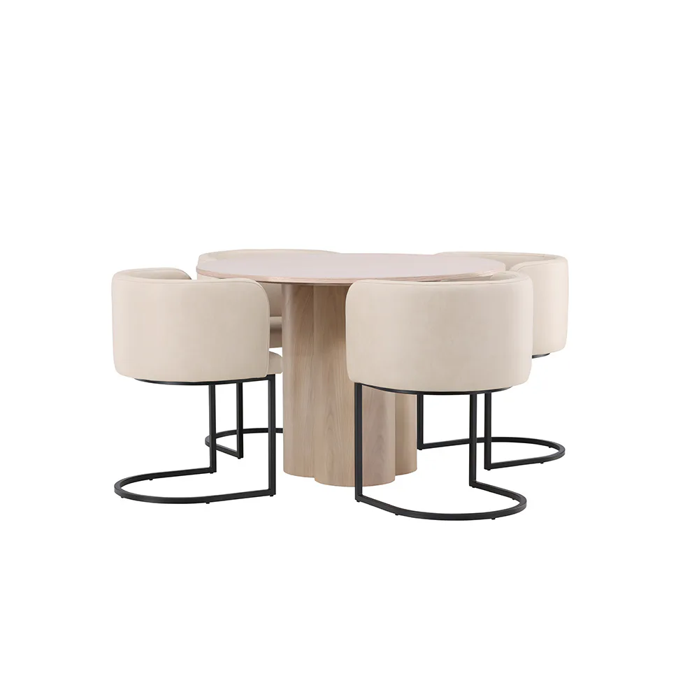 Matgrupp Venture Home Olivia med 4 Simrishman Stolar