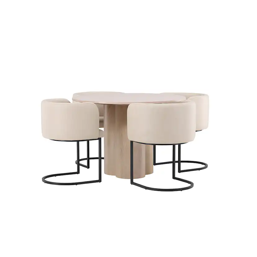 Matgrupp Venture Home Olivia med 4 Simrishman Stolar