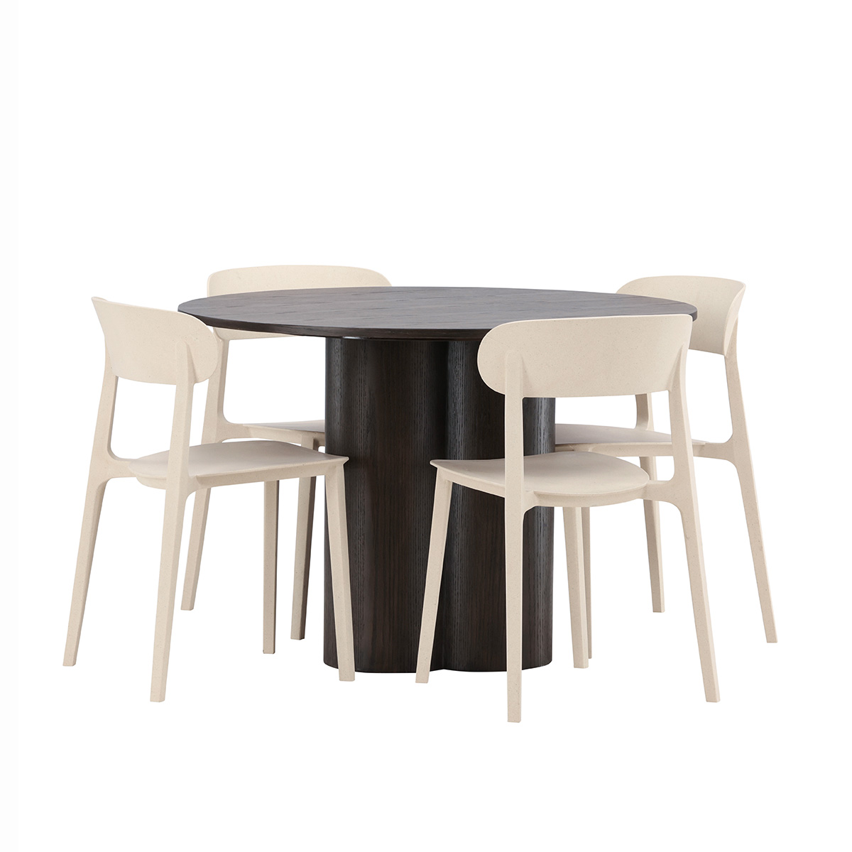 Matgrupp Venture Home Olivia med 4 Åstol Stolar