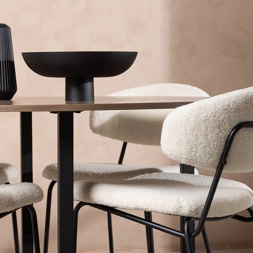 Matgrupp Venture Home Durango Ø 120 cm med 4 Chico Stolar