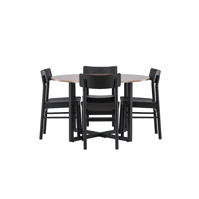 Matgrupp Venture Home Durango Ø120 cm med 4st Montros Matstolar