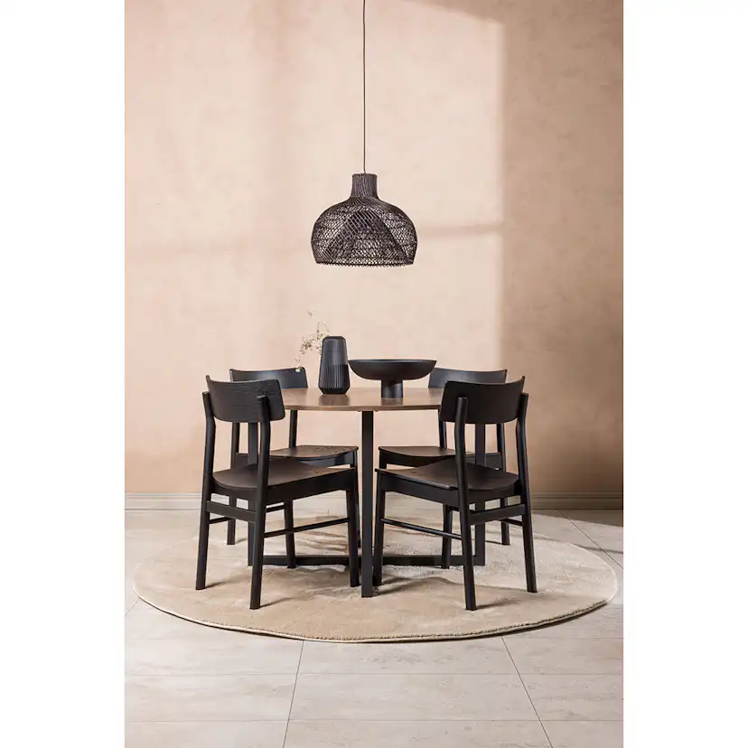 Matgrupp Venture Home Durango Ø120 cm med 4st Montros Matstolar