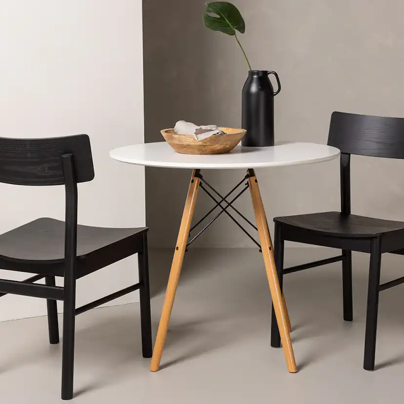 Matgrupp Venture Home Danburi Ø 60 cm med 2 Montros Stolar