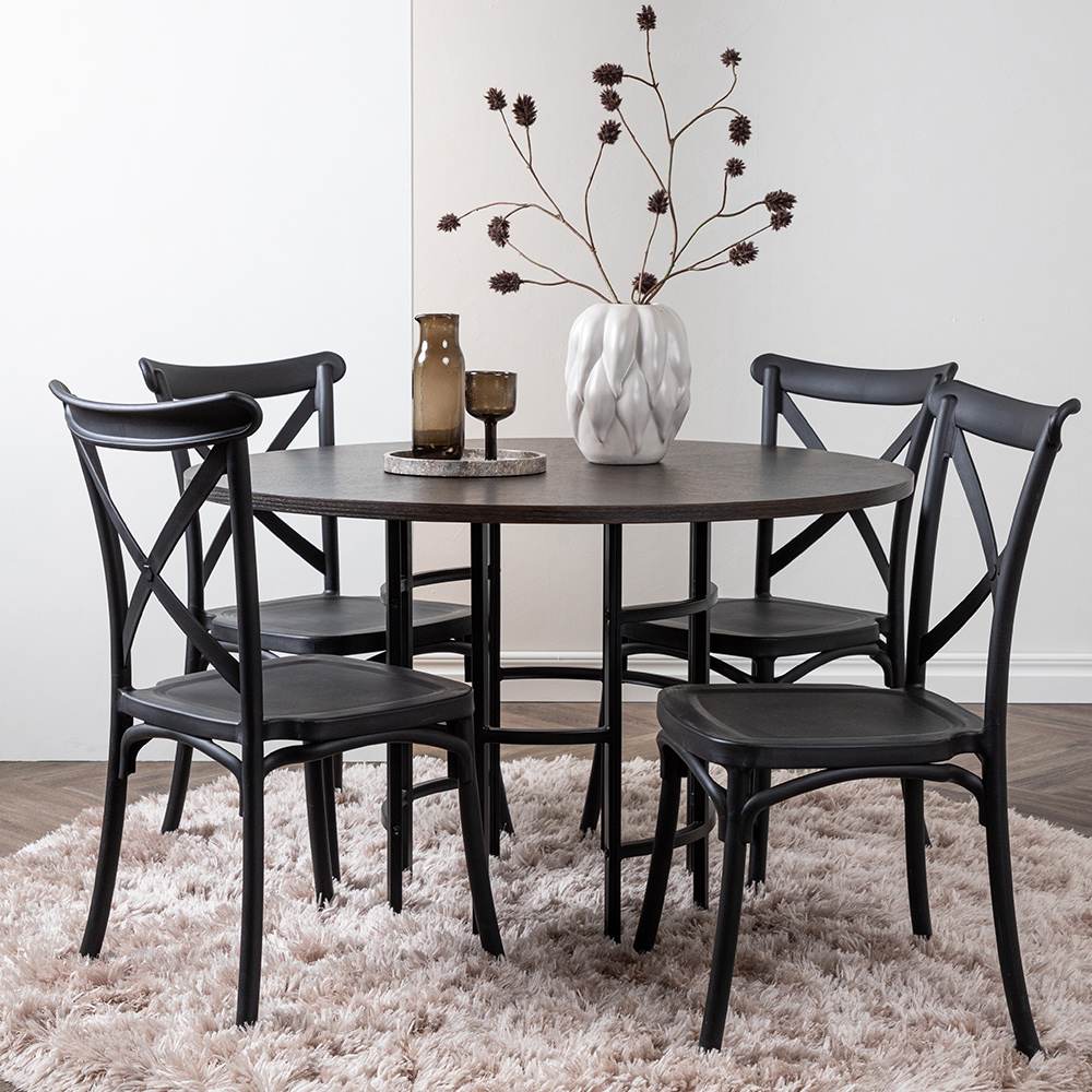 Matgrupp Venture Home Copenhagen med 4 Crosett Stolar