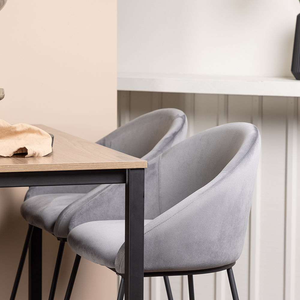 Matgrupp Venture Home Camden med 4 Velvet Stolar