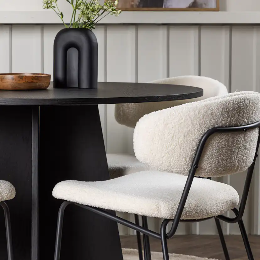 Matgrupp Venture Home Bootcut Ø110 cm med 4 Chico Stolar