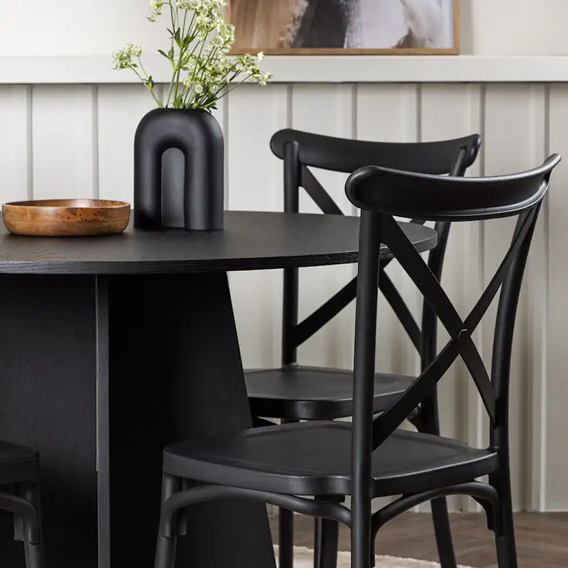 Matgrupp Venture Home Bootcut Ø110 cm med 4 Crosett Stolar