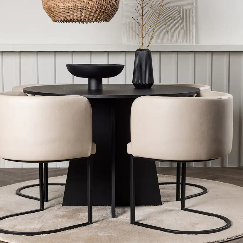 Matgrupp Venture Home Bootcut Ø110 cm med 4 Simrishamn Stolar