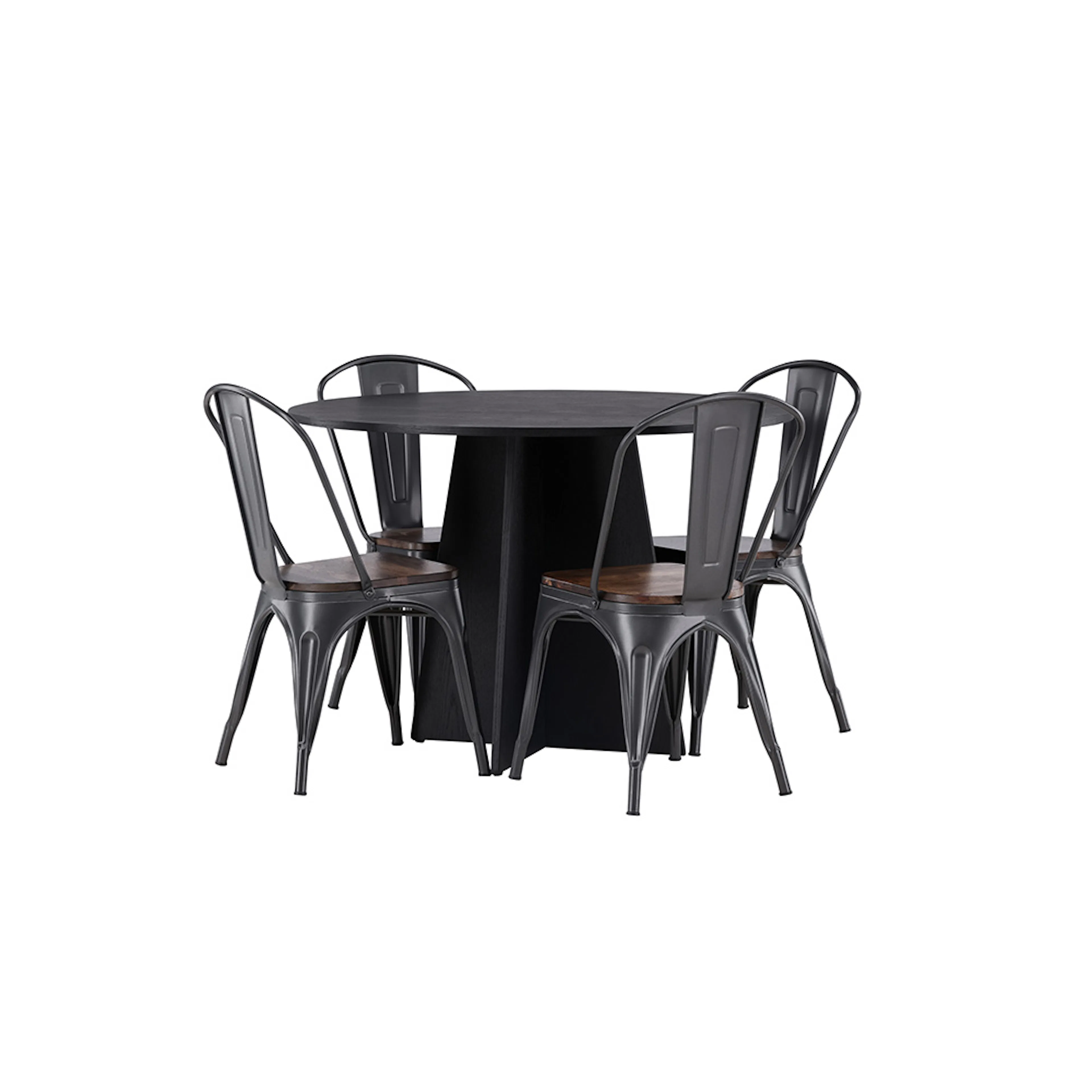 Matgrupp Venture Home Bootcut Ø110 cm med 4 Tempe Stolar