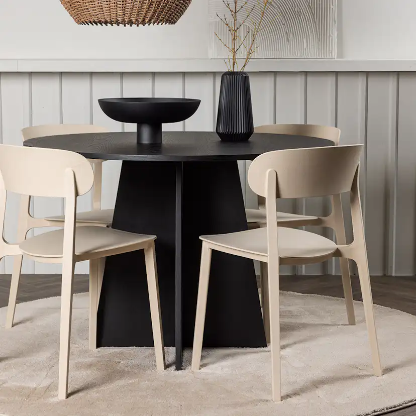 Matgrupp Venture Home Bootcut Ø110 cm med 4 Åstol Stolar