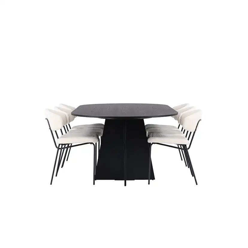 Matgrupp Venture Home Bootcut Oval med 6 Chico Stolar